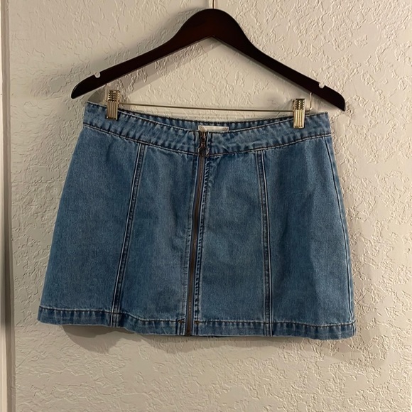 Altar’d State denim zipper front skirt - Picture 2 of 8